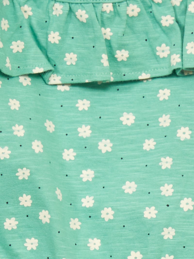 Combishort à motif Vert - Kiabi