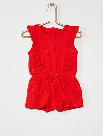 Salopettes Pour Bebe Fille Rouge Kiabi