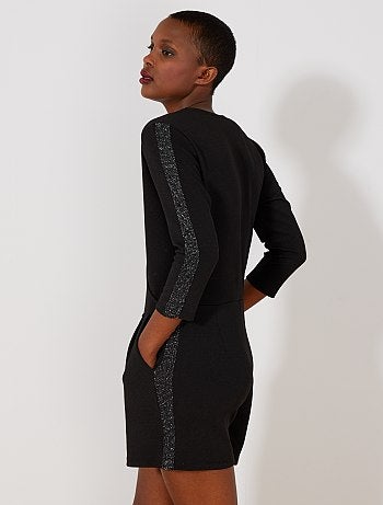 Combishort bandes pailletées - Kiabi