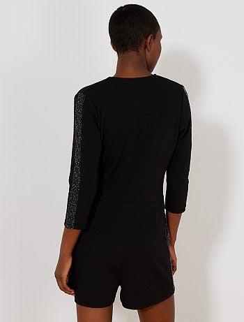Combishort bandes pailletées - Kiabi