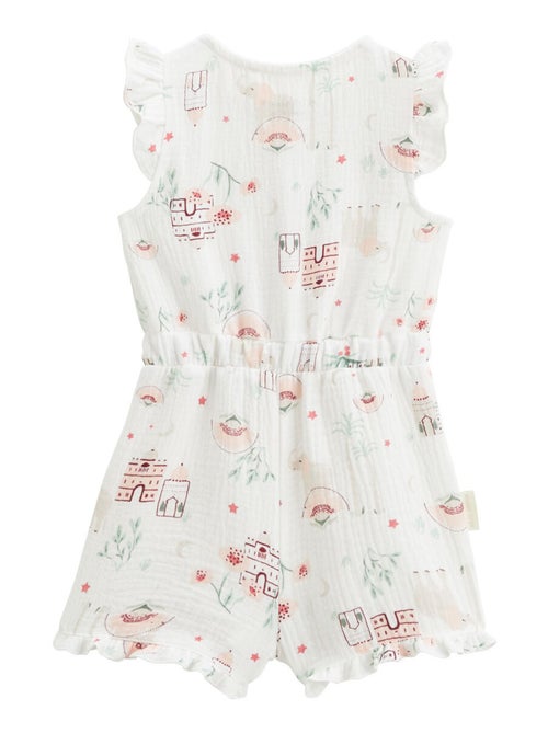 Combishort bébé + chapeau en gaze de coton Arya - Kiabi