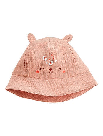 Combishort bébé + chapeau en gaze de coton Mindanao
