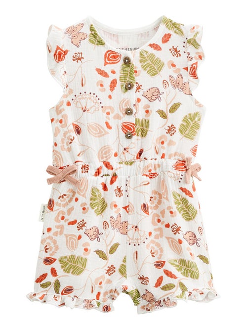 Combishort bébé + chapeau en gaze de coton Mindanao - Kiabi