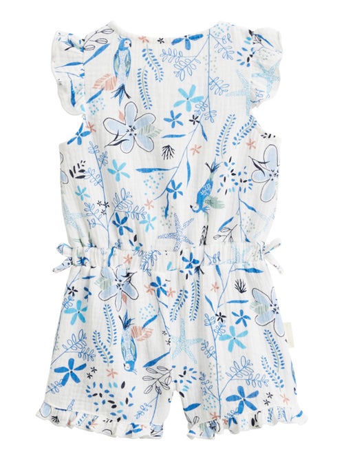 Combishort bébé + chapeau en gaze de coton Océan d'amour - Kiabi