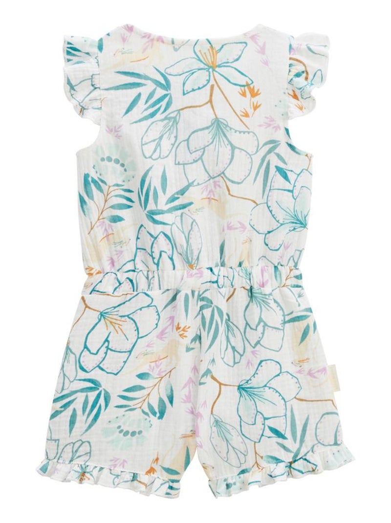 Combishort bébé + chapeau en gaze de coton Patroika Ecru - Kiabi