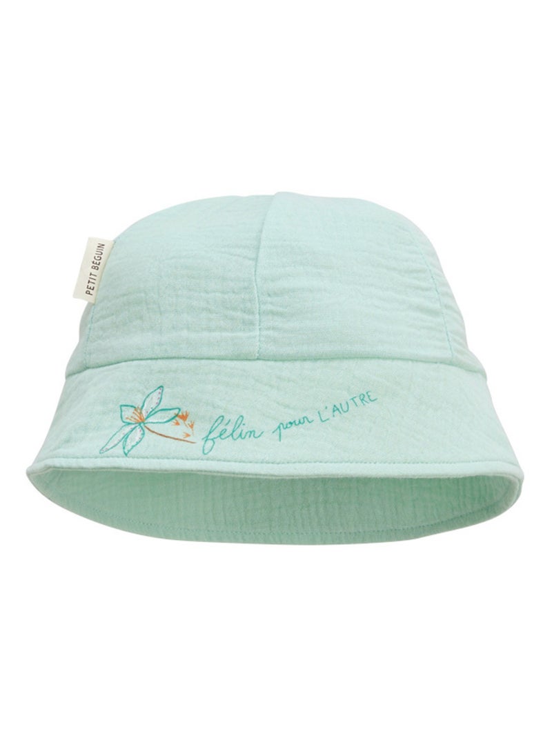 Combishort bébé + chapeau en gaze de coton Patroika Ecru - Kiabi