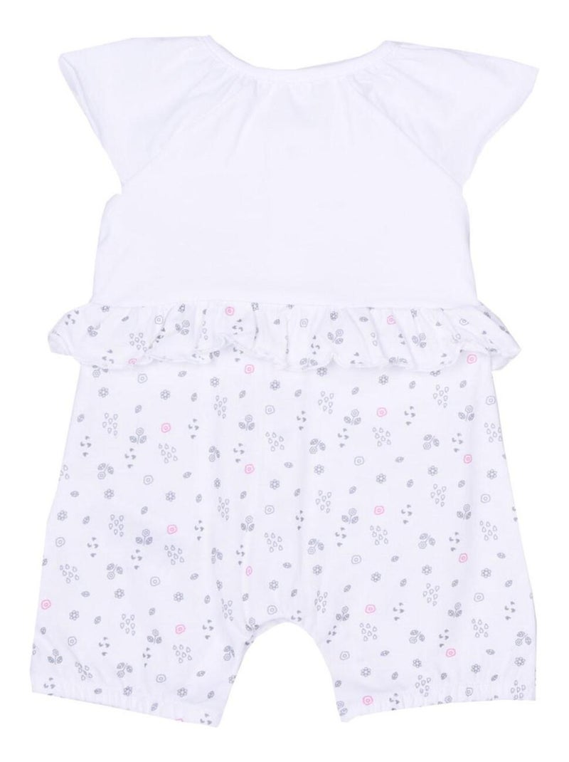 Combishort bébé , Emma Kitikate Blanc - Kiabi