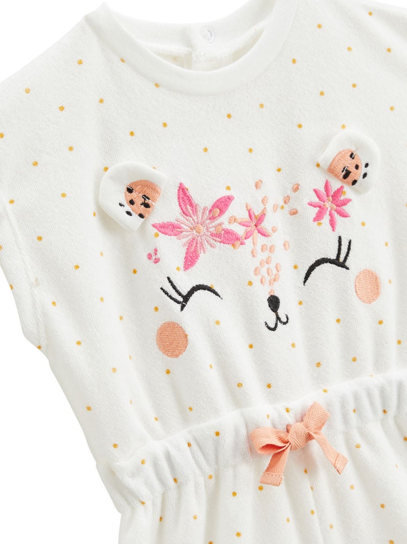 Combishort bébé en éponge Bahamas Ecru - Kiabi