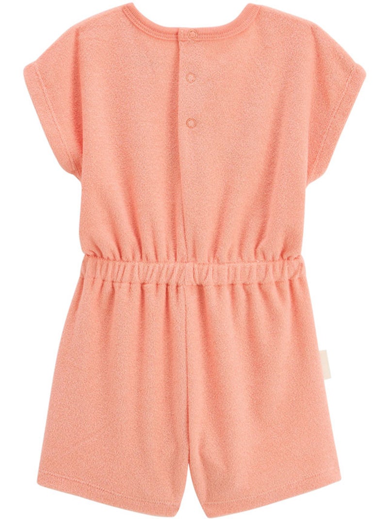 Combishort bébé en éponge Honfleur Orange corail - Kiabi