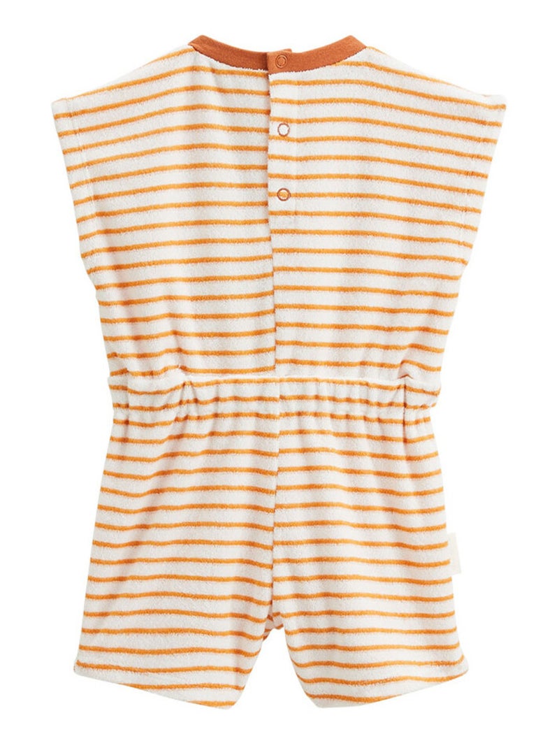 Combishort bébé en éponge Mio Ecru - Kiabi