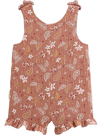 Combishort bébé en gaze de coton Arizona