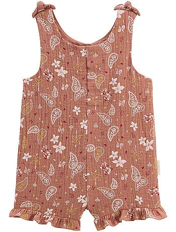 Combishort bébé en gaze de coton Arizona