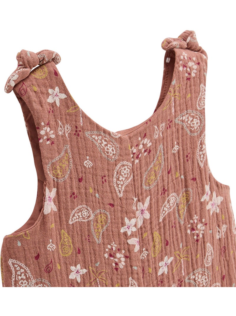 Combishort bébé en gaze de coton Arizona Rose foncé - Kiabi