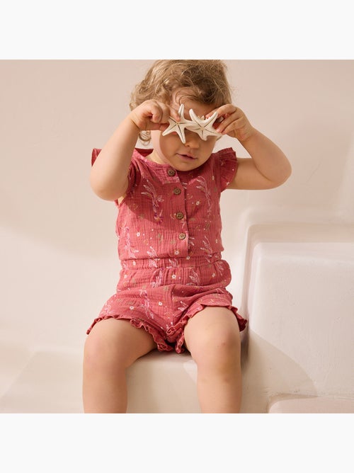 Combishort bébé en gaze de coton Fiesta - Kiabi