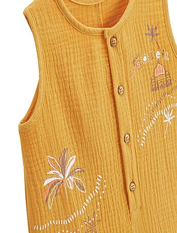 Combishort bébé en gaze de coton Liwa