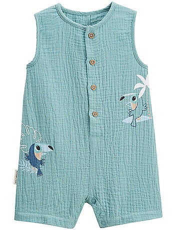 Combishort bébé en gaze de coton Toucana