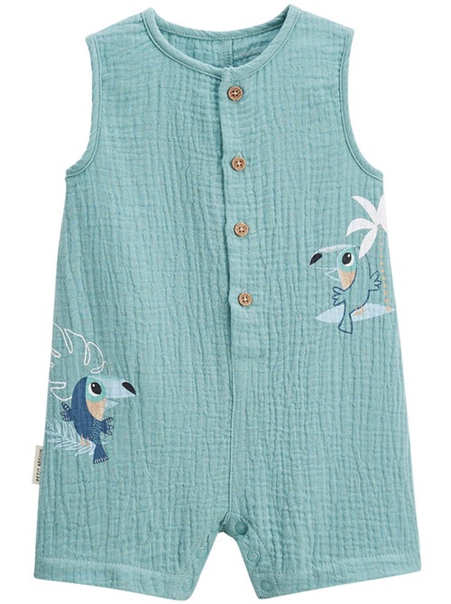 Combishort bébé en gaze de coton Toucana - Kiabi