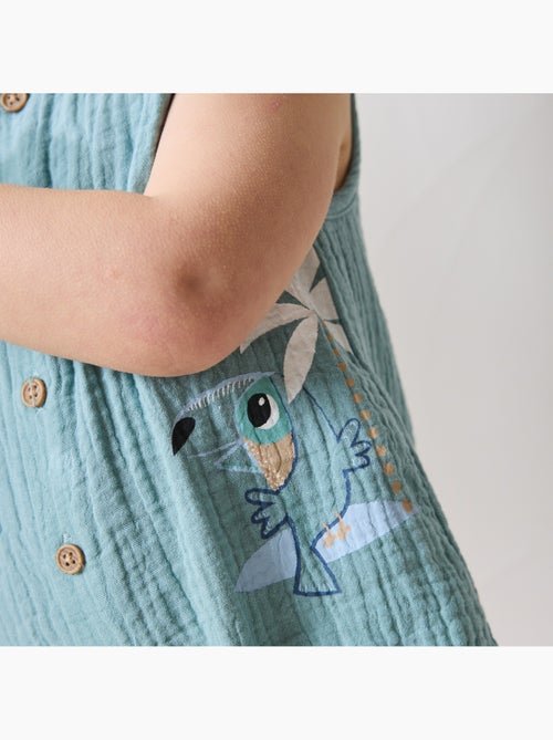 Combishort bébé en gaze de coton Toucana - Kiabi