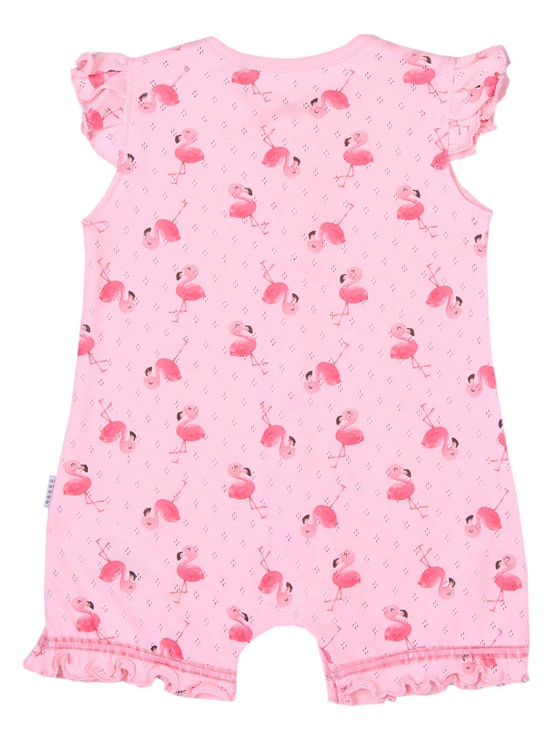 Combishort bébé fille , Flamants roses Kitikate Rose - Kiabi