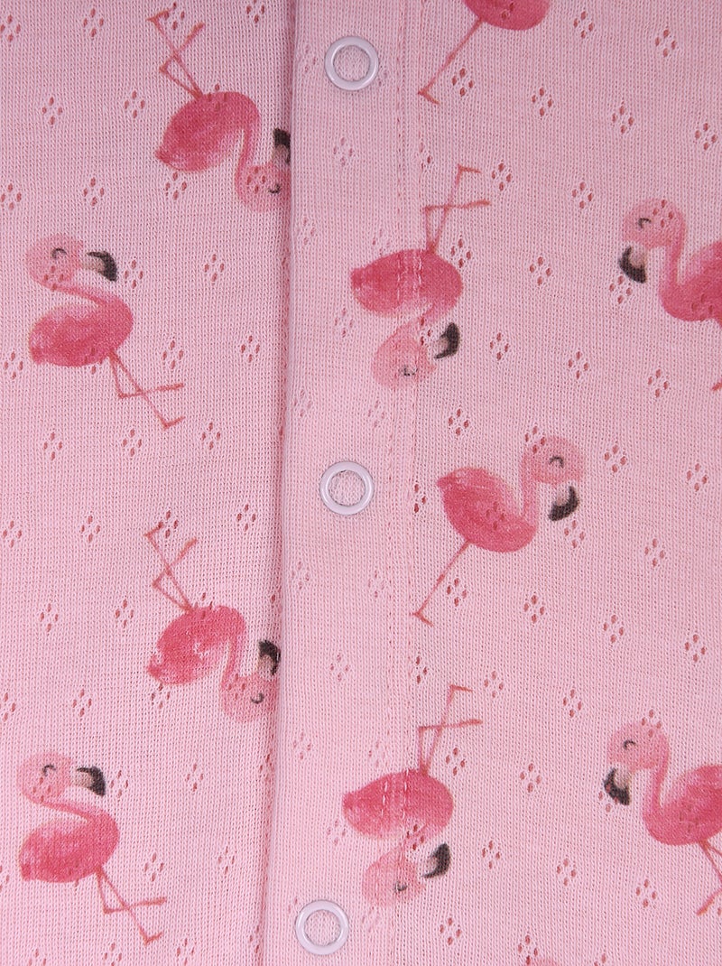 Combishort bébé fille , Flamants roses Kitikate Rose - Kiabi