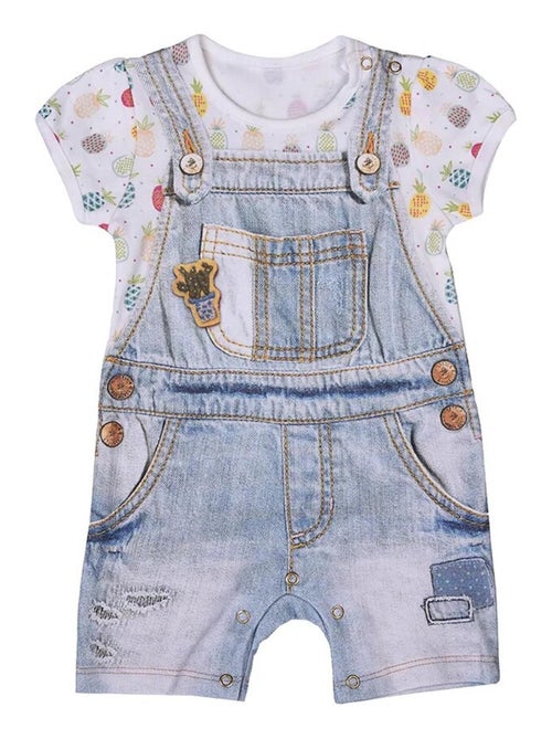 Combishort bébé fille , Pinea Kitikate - Kiabi