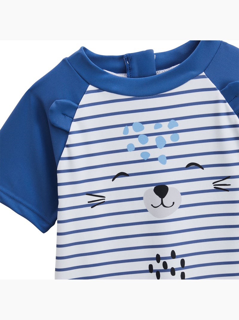 Combishort de bain bébé Brasilia Bleu - Kiabi