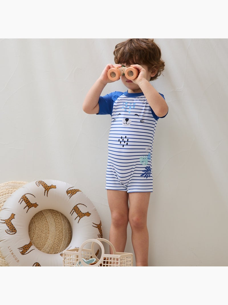 Combishort de bain bébé Brasilia Bleu - Kiabi