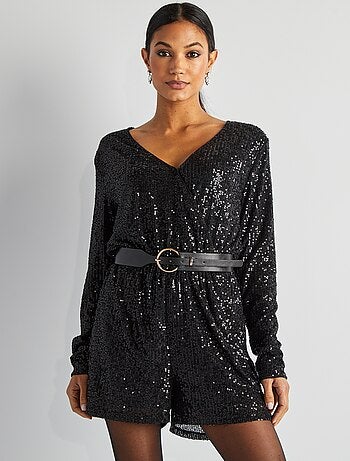 Combishort de fêtes en sequins