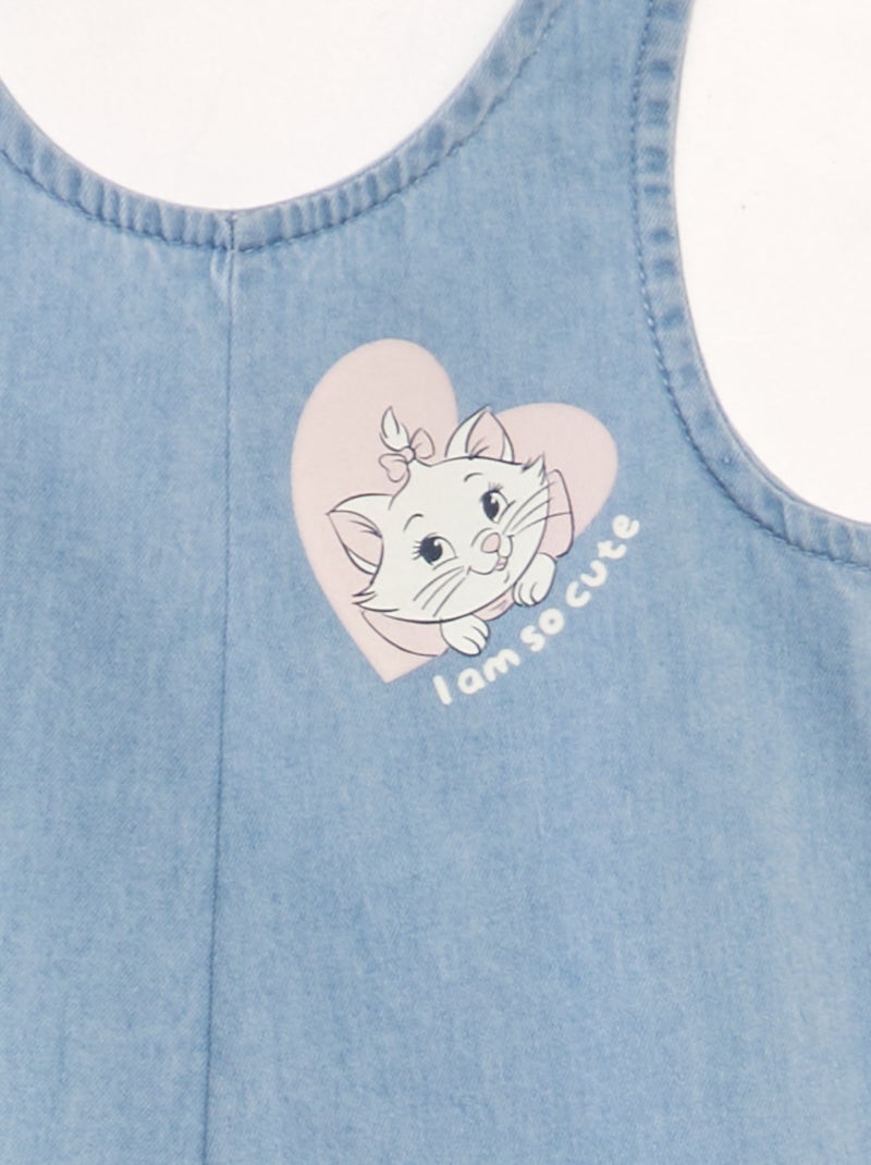 Combishort denim + T-shirt imprimé 'Marie' des 'Aristochats' - 2 pièces Marie - Kiabi