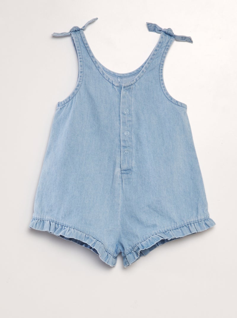 Combishort denim + T-shirt imprimé 'Marie' des 'Aristochats' - 2 pièces Marie - Kiabi