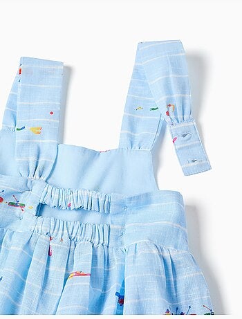 Combishort en coton avec imprimé Carolina Celas x Zippy