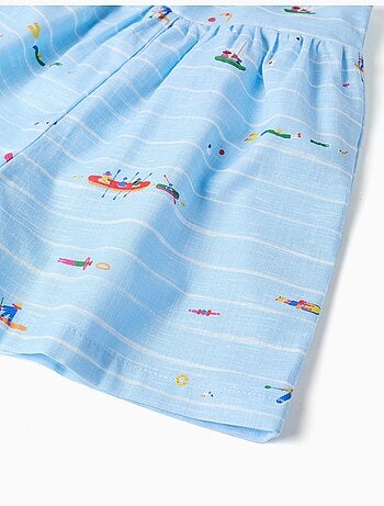 Combishort en coton avec imprimé Carolina Celas x Zippy