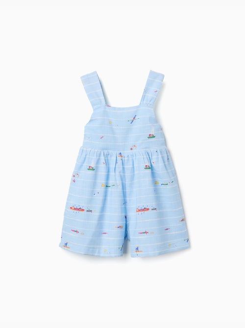 Combishort en coton avec imprimé Carolina Celas x Zippy - Kiabi