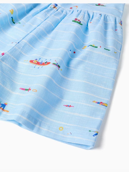 Combishort en coton avec imprimé Carolina Celas x Zippy - Kiabi