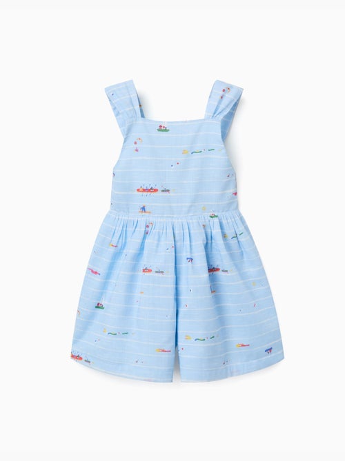 Combishort en coton avec imprimé Carolina Celas x Zippy - Kiabi