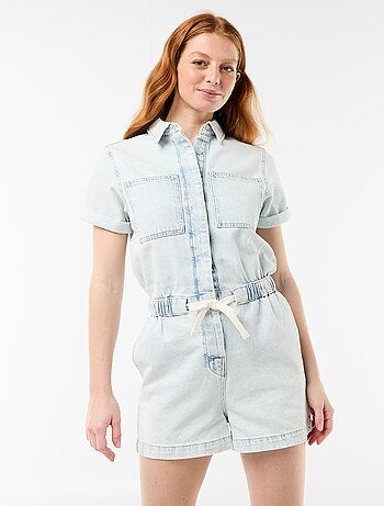 Combishort en denim