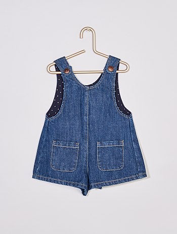 Combishort en denim éco-conçue