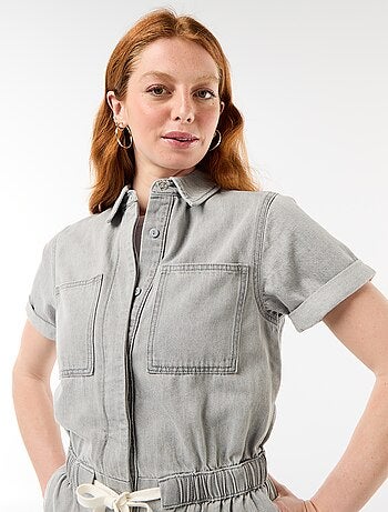 Combishort en denim