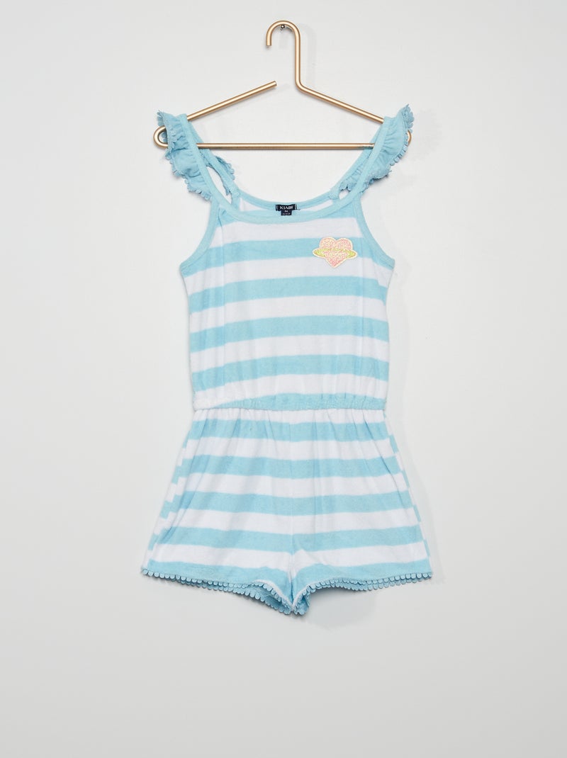 Combishort en éponge bleu - Kiabi