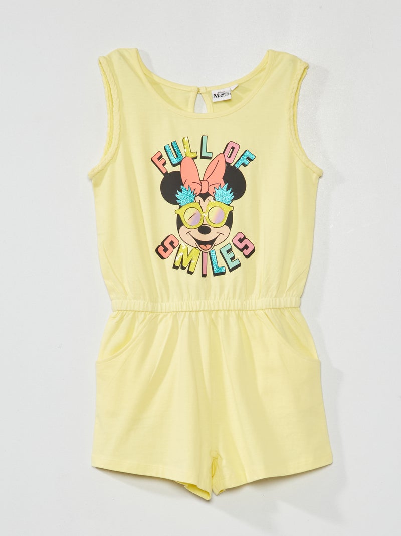 Combishort en jersey 'Minnie' jaune - Kiabi