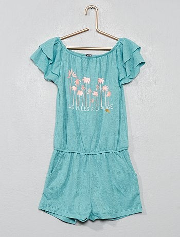 Combishort en maille gaufrée