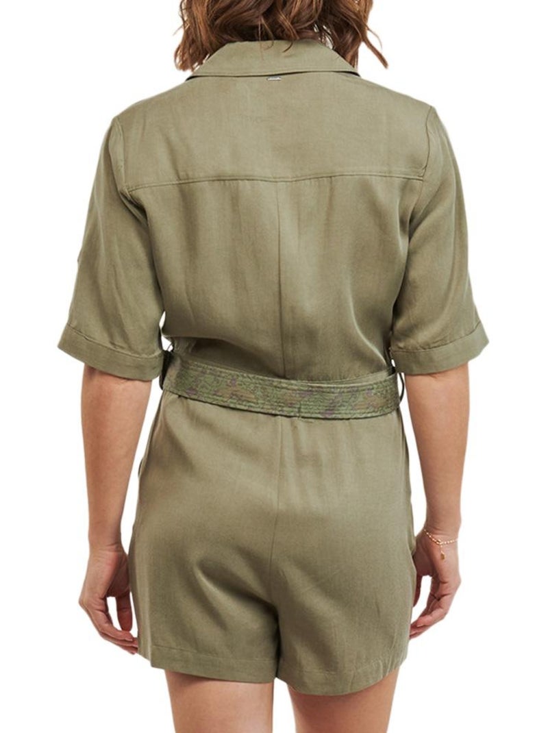 Combishort Femme Kaporal Vert kaki clair - Kiabi
