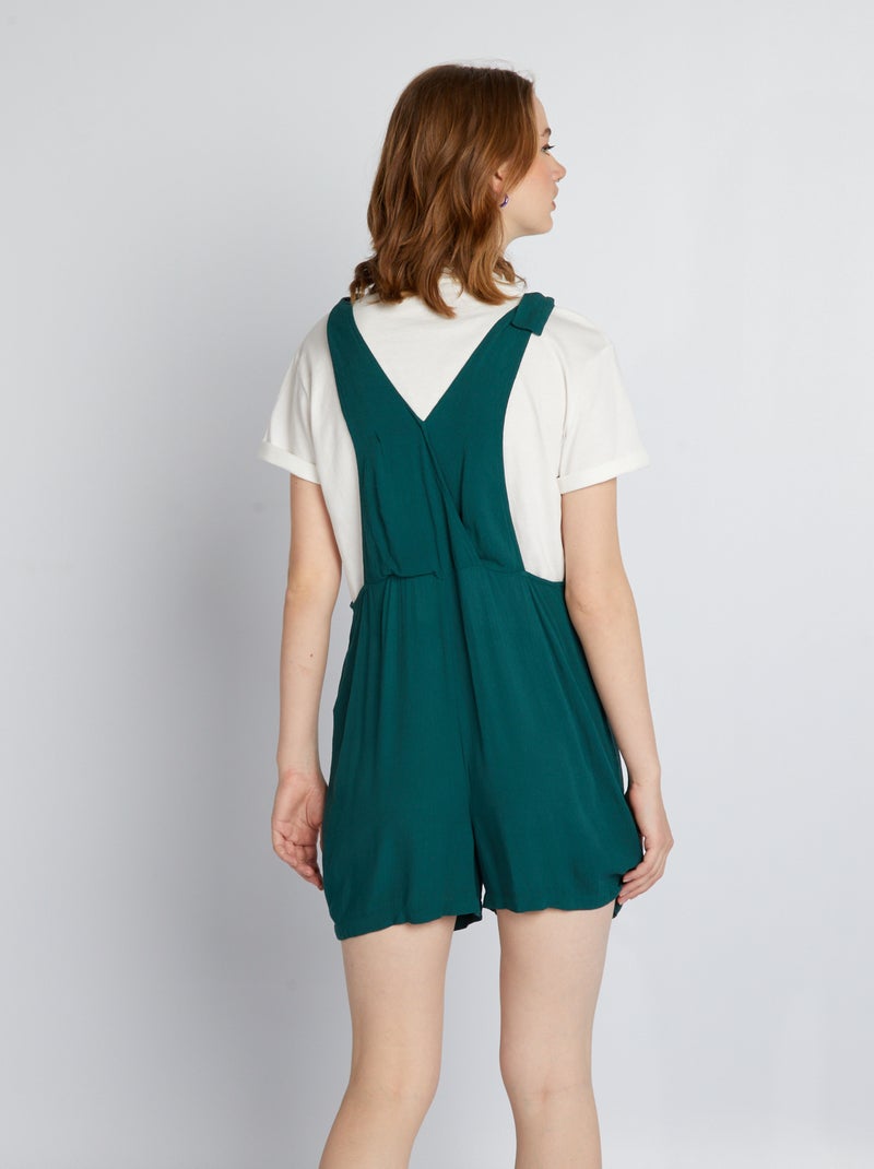 Combishort (une-pièce) Zara Vert à Pois - Taille S/36 - Occasion Très Bon état
