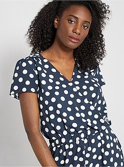 Combishort imprimé 'pois' - Kiabi