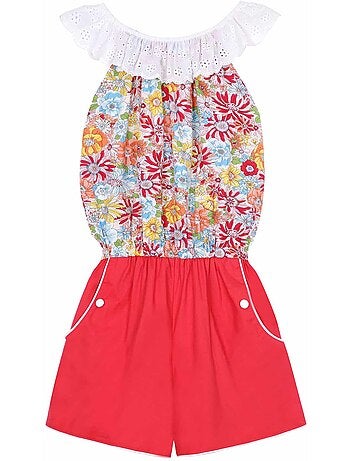 Combishort Liberty Col Broderie Anglaise LOLITA - La Faute à Voltaire