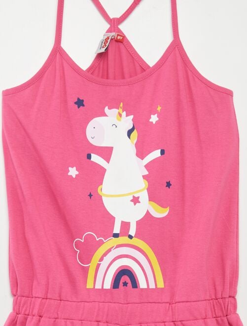 Combishort pyjama 'licorne' - Kiabi