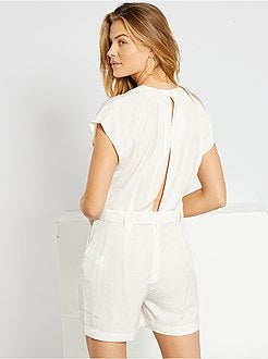 Combishort satiné - Kiabi