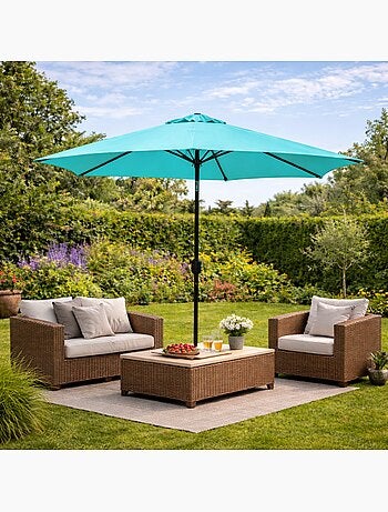 COME Parasol terracotta rond 2,5 x 2,5 m