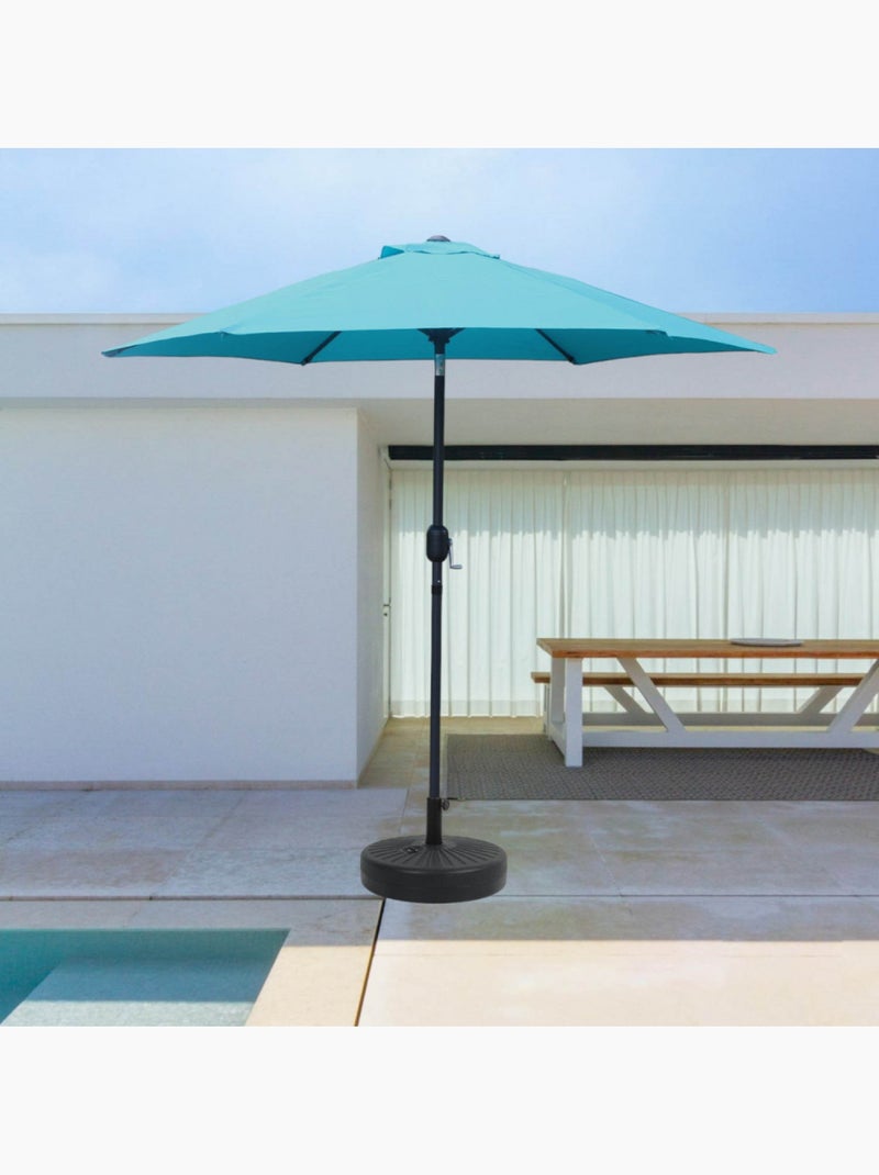 COME Parasol  bleu  rond 2,5 x 2,5 m Bleu Gris - Kiabi
