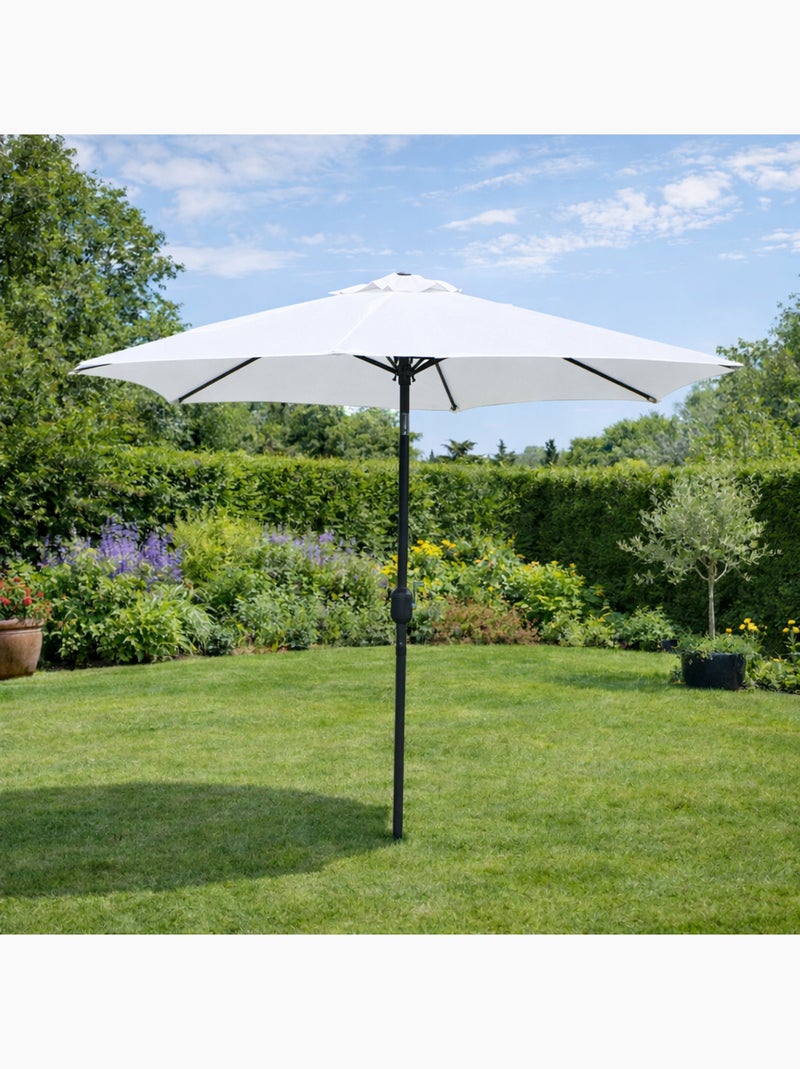 COME Parasol ecru rond 2,5 x 2,5 m Gris Ecru - Kiabi